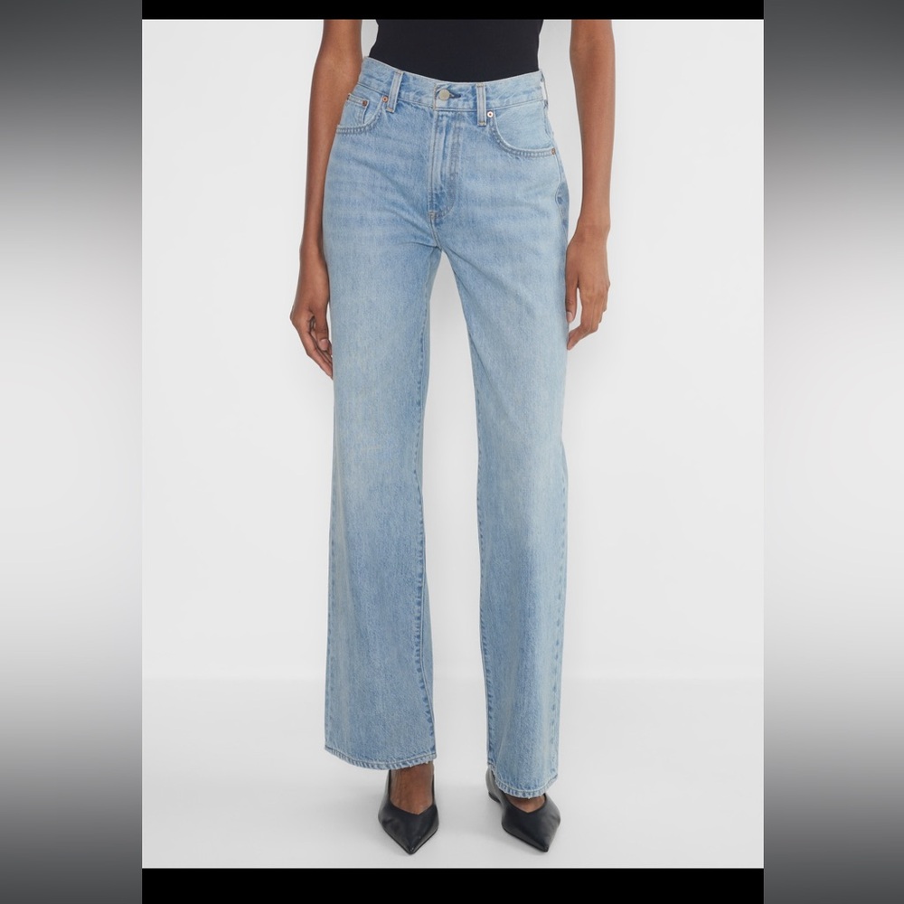 Denim Forum The Farrah Hi-Rise Wide Jean